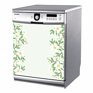 Tilki Dünyası Bulaşık Makinesi Kapak Sticker 0018