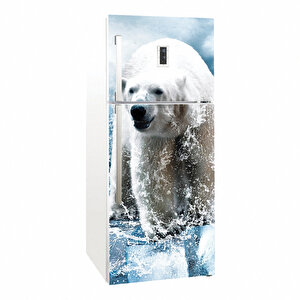 Tilki Dünyası Buzdolabı Kapağı Kaplama Sticker 0012