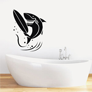 Tilki Dünyası Sörfcü Köpek Balığı Duşakabin Ve Banyo Sticker Tilki/73970