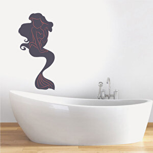 Tilki Dünyası Deniz Kızı Duşakabin Ve Banyo Sticker Gri Tilki/73962