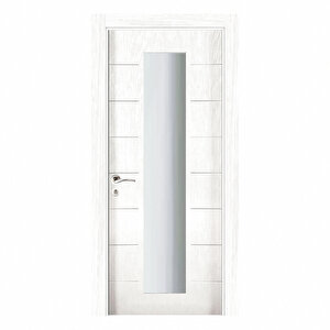 Aras Amerikan Panel Kapı Camlı 87x203 cm 14/17 Beyaz