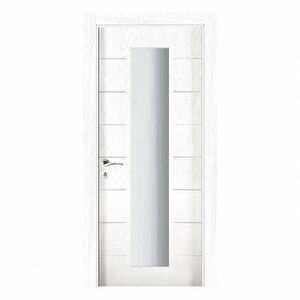 Aras Amerikan Panel Kapı Camlı 87x203 cm 10/13 Beyaz