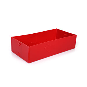 Çekmece İçi 2 Li Kutu Set Çorap,esya Düzenleyici Kırmızı Renkli