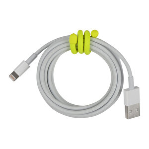Geartie 15,2cm Neon Sarısı 2li Paket Kablo / Şarj Aleti Düzenleyici