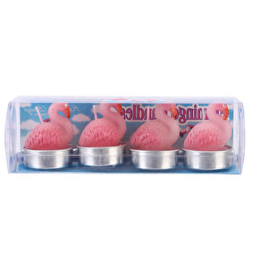 Dekoratif Mum Flamingo Şekilli 814045a Açık Pembe
