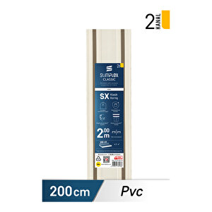 Classic SX PVC Korniş 2 Kanallı 200 cm