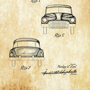 1951 General Motors Automobile Patent Tablo Czg8p102