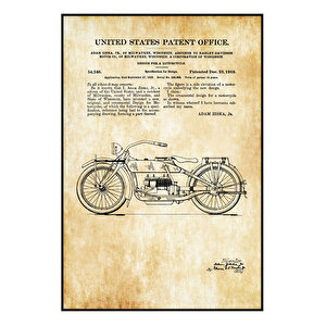 1919 Harley Davidson Design Patent Tablo Czg8p130