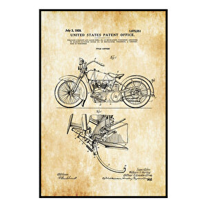 1928 Harley Davidson Patent Tablo Czg8p131