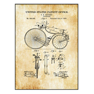 1889 Bicycling Enthusiasts Patent Tablo Czg8p139