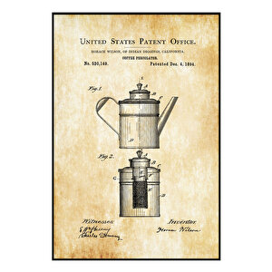 1894 Coffee Percolator Patent Tablo Czg8p144