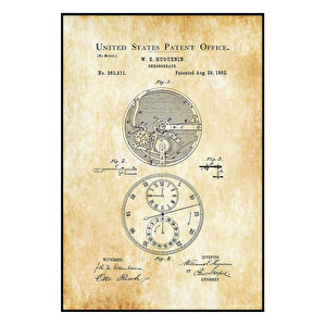 1882 Chronograph Patent Tablo Czg8p159
