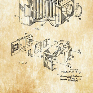 1966 Photographic Camera Patent Tablo Czg8p171