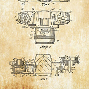 1959 Zeiss Camera Patent Tablo Czg8p172