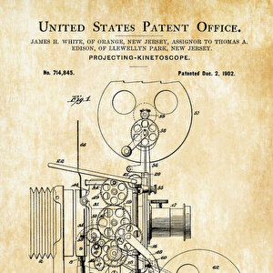 1965 Tape Recorder Patent Tablo Czg8p175