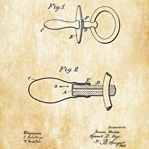 1912 Pacifier Patent Tablo Czg8p187