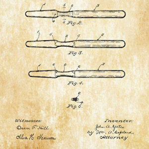 1904 Toothbrush Patent Tablo Czg8p191