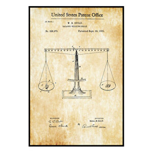 1885 Scales Of Justice Patent Tablo Czg8p201