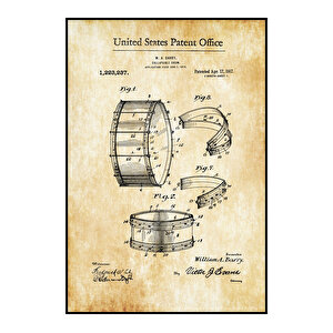 1917 Barry Collapsible Drum Patent Tablo Czg8p225