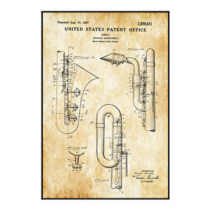 1937 Saxophone Patent Tablo Czg8p229