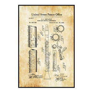 1894 Clarinet Patent Tablo Czg8p230