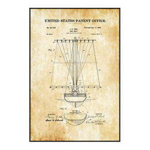 1900 Sail Boat Patent Tablo Czg8p401