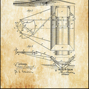 1883 Outrigger Oarlock Patent Tablo Czg8p404