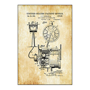 1930 Ship Telegraph And Decorder Patent Tablo Czg8p407