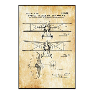 1929 Biplane Patent Tablo Czg8p508
