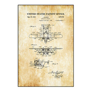 1932 Amphibian Aircraft Patent Tablo Czg8p514