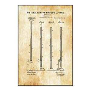 1914 Billiard Cue Patent Tablo Czg8p615