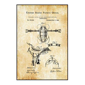 1896 Horse Riding Saddle Patent Tablo Czg8p625
