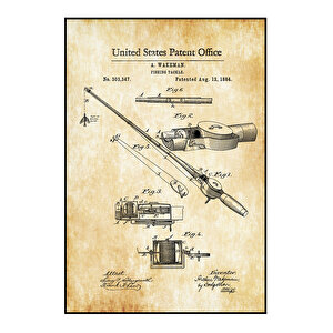 1884 Fishing Tackle Patent Tablo Czg8p629