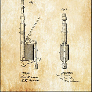 1875 Dental Plugger Patent Tablo Czg8p806
