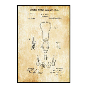 1882 Stethoscope Patent Tablo Czg8p821