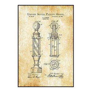 1900 Barbers Pole Patent Tablo Czg8p841