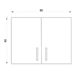 Camole Mutfak Dolabı 80 Cm