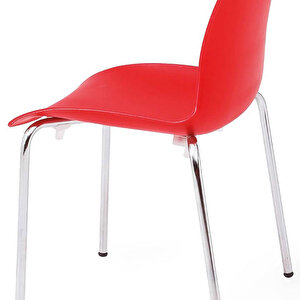 Alya Sandalye Kırmızı (6 Adet) Kırmızı