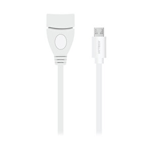 HY-X110 Beyaz USB F to MicroUSB M OTG Çevirici
