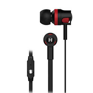 HY-X06 Mobil Telefon Uyumlu Siyah/kırmızı Kulak İçi Mikrofonlu Kulaklık