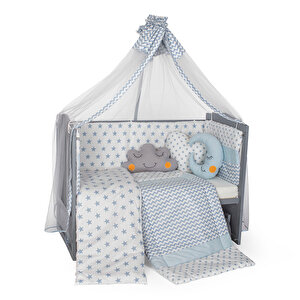 Maxi-cosi Ahşap Lake Gri 60 X 120 Cm Beşik Anne Yanı Kademeli Beşik Ve Yıldız Nevresim Takımı-yatak