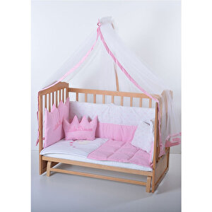 Ahşap Organik Beşik Anne Yanı Lüx Bebek Beşiği 60 X 120 Cm