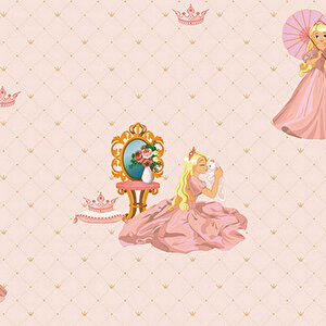 Ada Kids 8910-2 Prenses Kız Çocuk Odası Duvar Kağıdı 10,60 m2