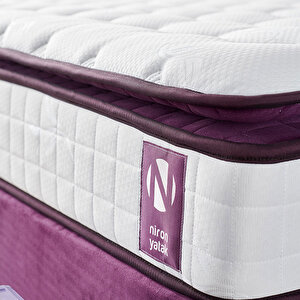 Purple 120x200 Tek Kişilik Pedli Yatak Full Ortopedik Yaylı Yatak