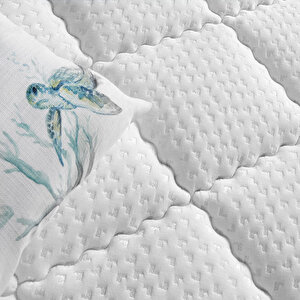 Çift Kişilik Lüks Full Ortopedik Yatak 180x200 Cm Blue