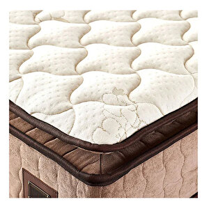 W. Cotton 100x200 Cm Tek Kişilik Pedli Yatak Baza Başlık Takımı - Kumaş Baza, Başlık Ve Yatak Seti