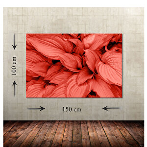 Yapraklar Dev Boyut Kanvas Tablo Web-185 100x150 cm
