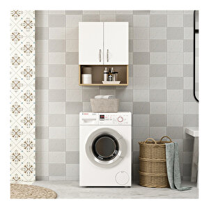 Voda Banyo Dolabı Safir Meşe-beyaz Safir Meşe