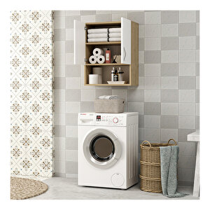 Voda Banyo Dolabı Safir Meşe-beyaz