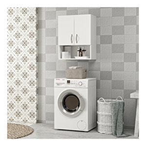 Voda Banyo Dolabı Beyaz Beyaz